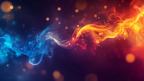 Bichromatic Fluid Dynamics: Blue-Red Energy Stream Vortex Composition