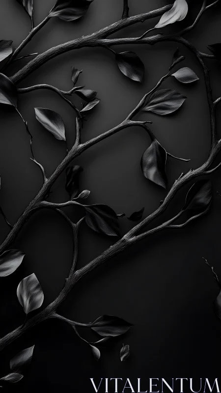 Midnight branches tracing quiet paths across deep shadow.