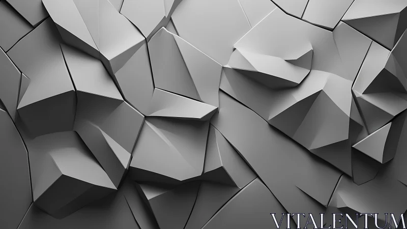 Gentle geometric cliffs in calm monochrome relief.