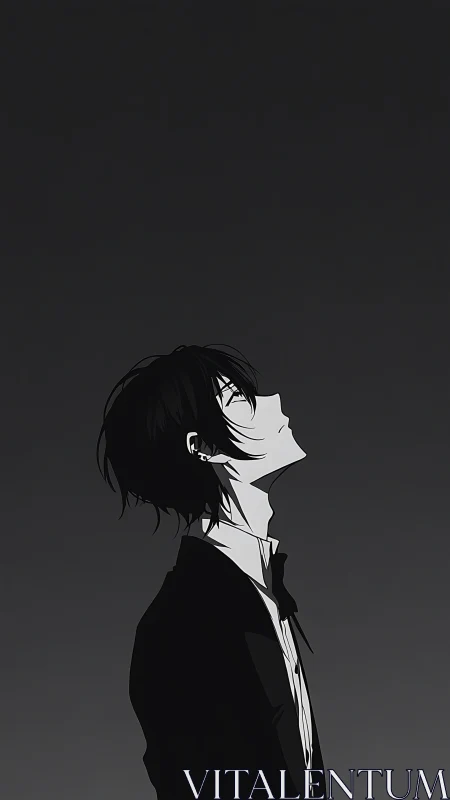 Midnight tuxedo daydream, one quiet breath at a time.