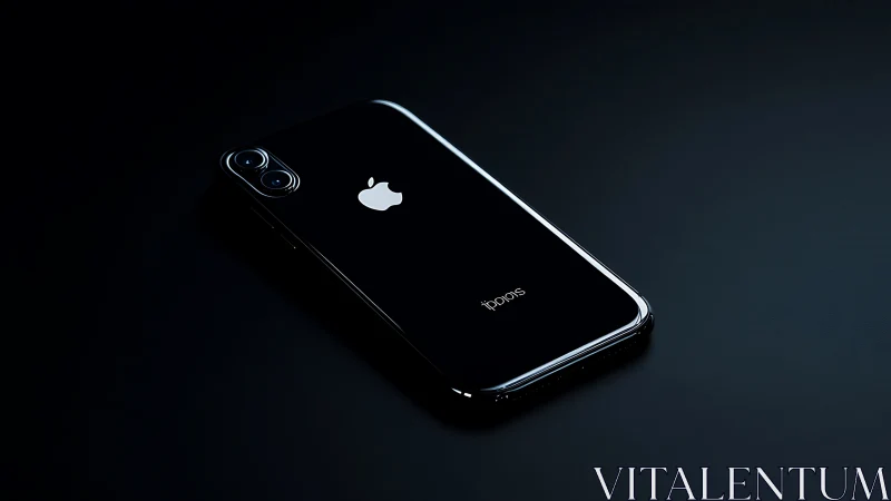 iPhone 12 Pro Max displayed with dual-lens camera module on dark background.