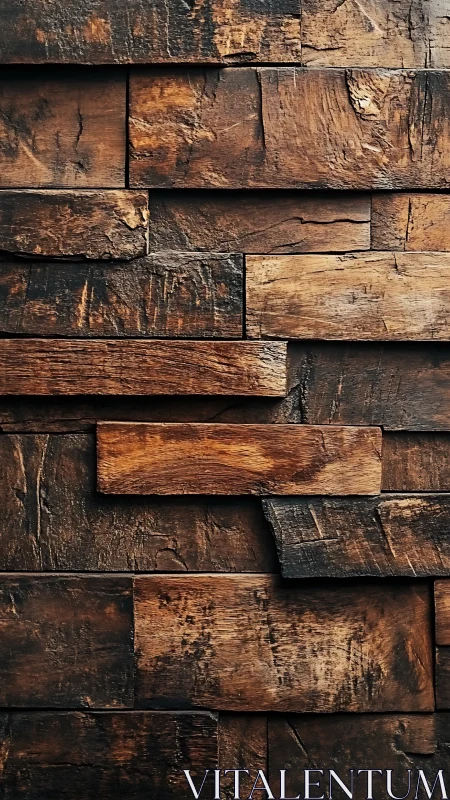 Warm rustic wooden wall invites a cozy, textured atmosphere