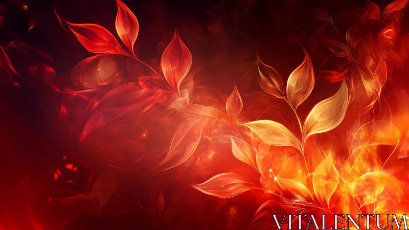 Volumetric Fire Petals: Ethereal Flame Morphology with Luminous Gradient Transition