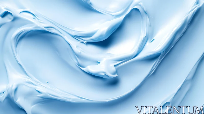 Smooth light blue cream texture in abstract macro close-up style.