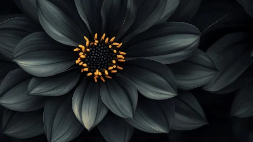 Dark Petals, Golden Heart: A Bloom's Quiet Drama.