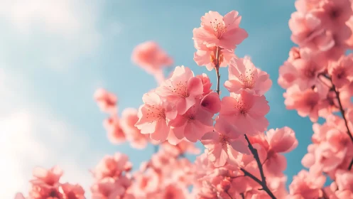 Coral Blooms Dance Against Cerulean Skies