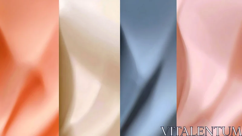Soft gradient folds in four vertical pastel panels.