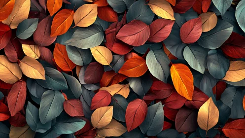 Velvet autumn leaves in a cozy tapestry of color.