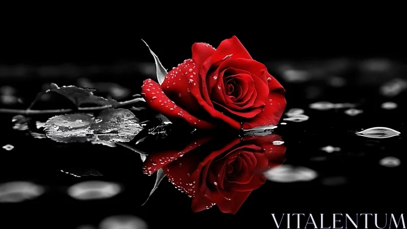 Crimson Bloom Drowns in Obsidian Silence.