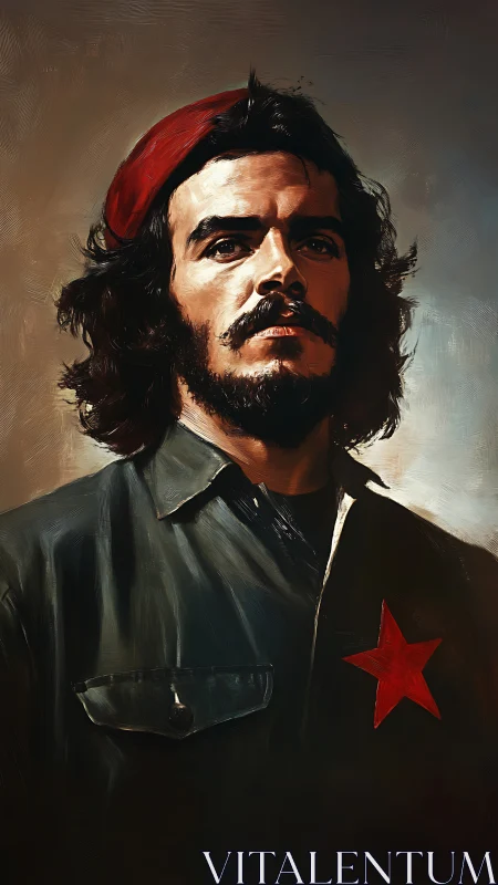 Heroic bust-length portrait with painterly chiaroscuro lighting