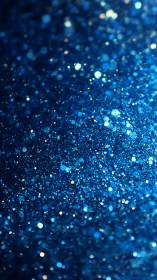 Midnight blue glitter field sparkling with gentle light.