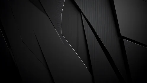 Soft black geometric lines creating calm modern depth.