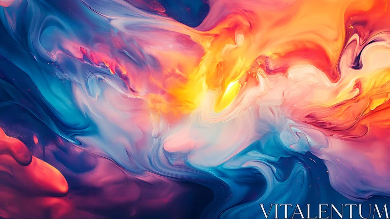 Radiant swirls of color drifting through a dreamy sky.