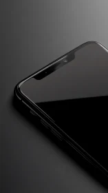 Modern smartphone notch design with curved display edge architecture