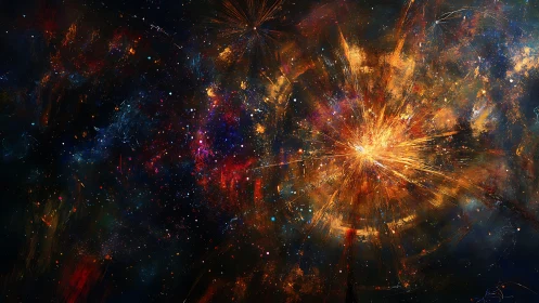 Starforge bloom in a storm of cosmic paint and light.