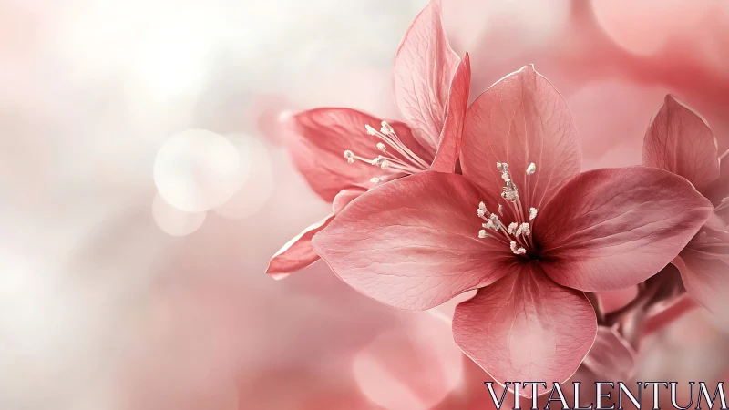 Coral Blossoms Dance Through Liquid Light and Dreamy Bokeh