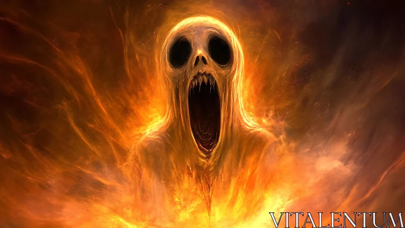 Thermal spectral wraith emerging from incinerated void field.