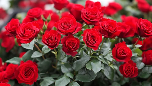 Crimson Roses Dance: Nature's Most Romantic Velvet Statement
