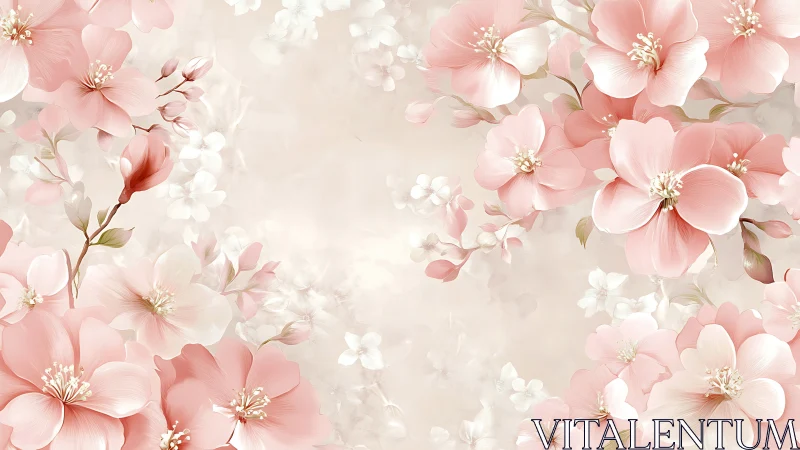 Whispered Petals Dance Through Creamy Reverie.