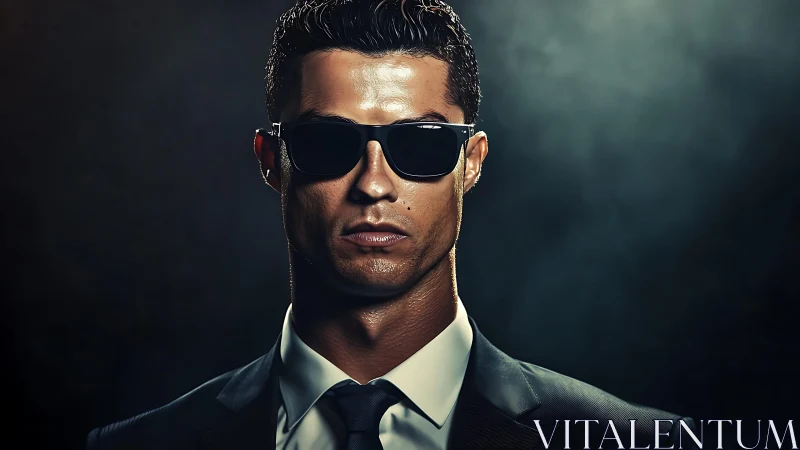 Midnight agent in tailored armor of light and shadow.