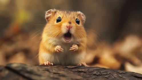 Close-up rodent portrait captures shallow-depth focus and soft bokeh