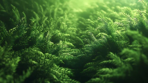 Verdant Whispers in Soft Focus Garden.