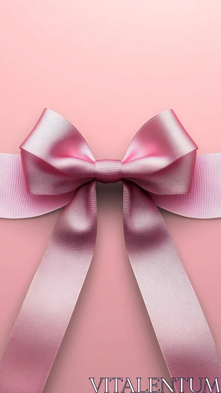 Pink Ribbon Reverie: Monochromatic Bow Symphony.