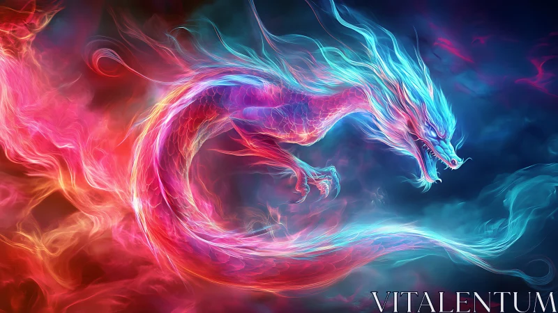 Chromatic plasma-dragon with bifurcated thermal aura coils.