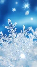 Crystal snowflake kingdom glitters under frosted winter starlight.