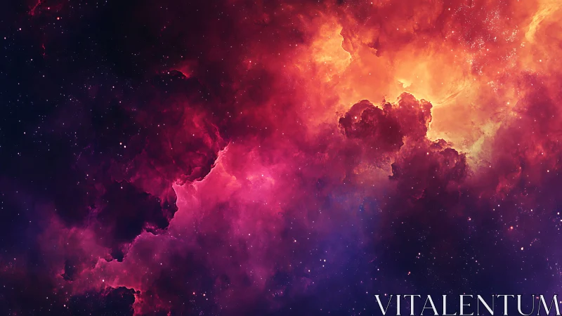 Radiant emission nebula with high-contrast ionized gas plumes.