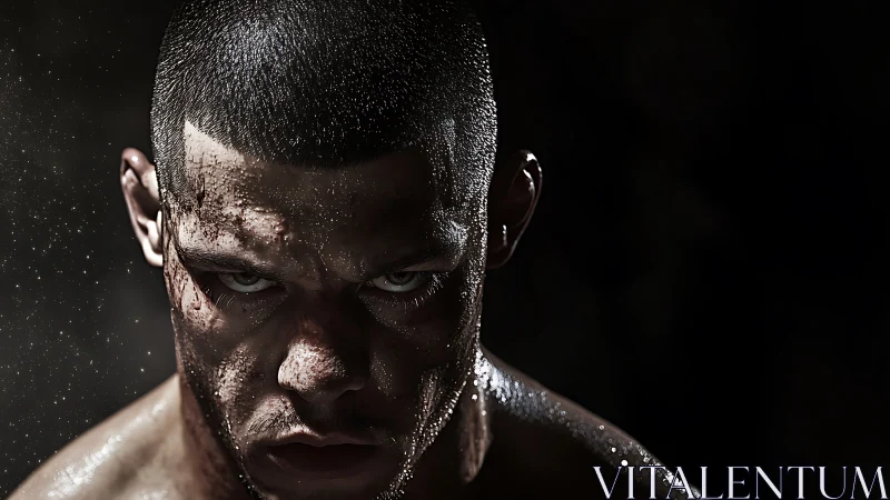 Strength in the Moment: Raw Power and Focus.