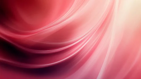 Curved magenta light waves in soft-focus abstract gradient field