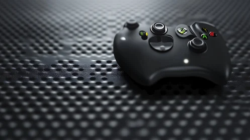 Xbox Wireless Controller on Textured Gaming Surface