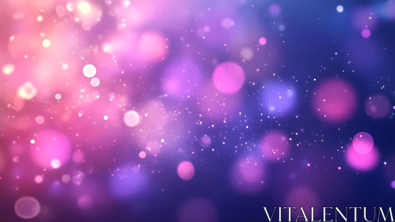 Pink and Purple Bokeh Light Abstract Background with Sparkles.
