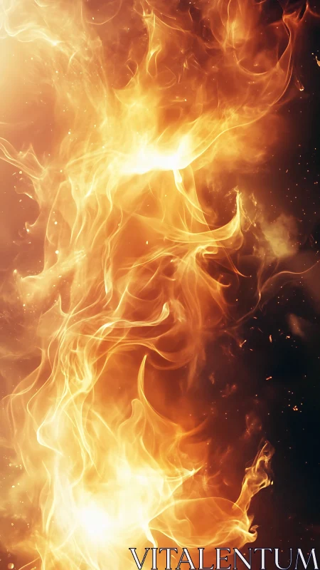 Ethereal Fire Burst: Dynamic Energy Explosion.