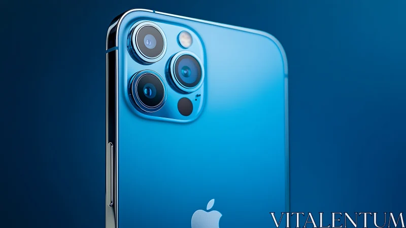 Apple iPhone 13 Pro blue titanium camera system triple-lens optical module assembly