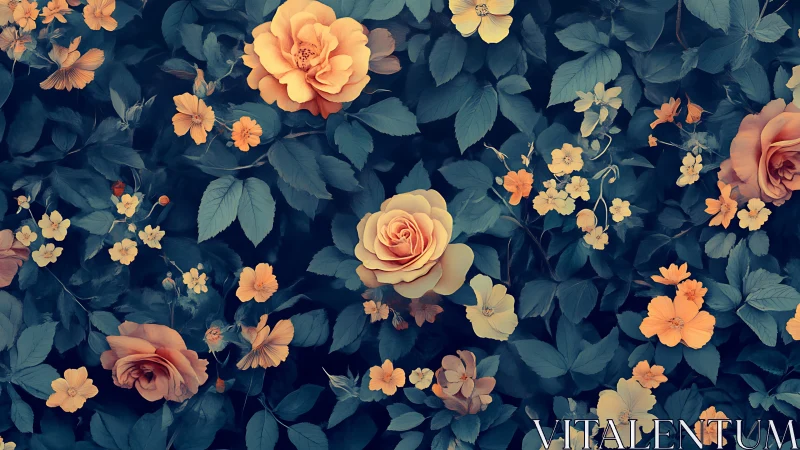 Garden's Secret Theater Blooms Against Midnight Velvet