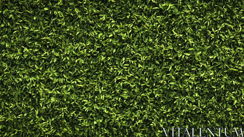 Lush green leaf wall wraps the scene in calm natural texture