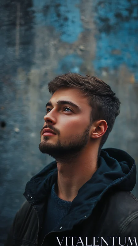Side-profile portrait captures shallow depth and soft rim lighting