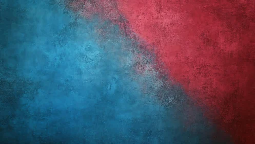 Colorful textured blend gently unites bold red and calm blue