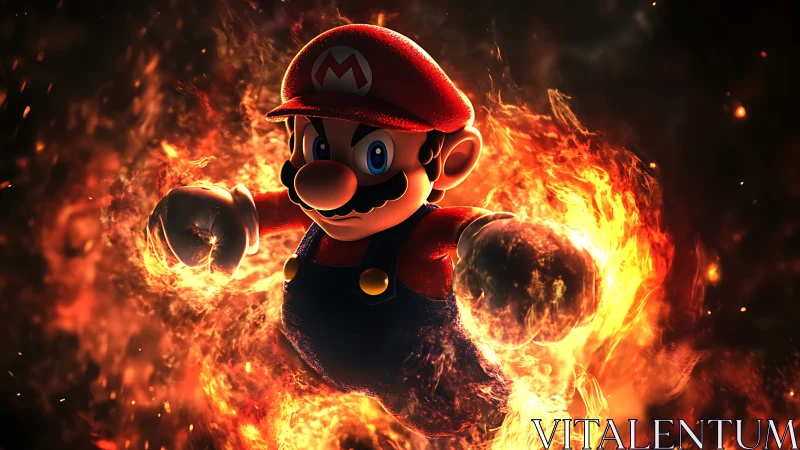 Mario's Fiery Adventure Blazes Through the Darkness