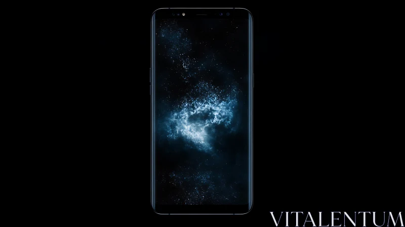 Cosmic Nebula Awakens Within Glass: Digital Universe Portal.