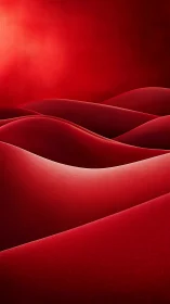 Velvet Ember Dunes Rolling Through a Scarlet Quiet Evening.