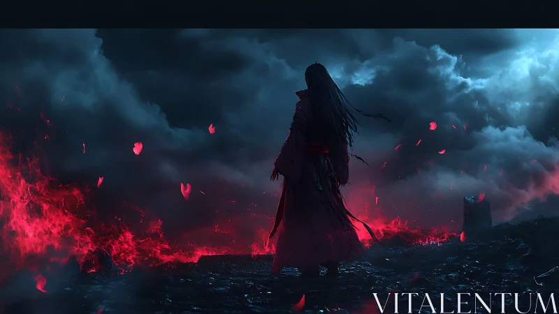 Crimson sorcerer stares down the storm at the world&rsquo;s edge