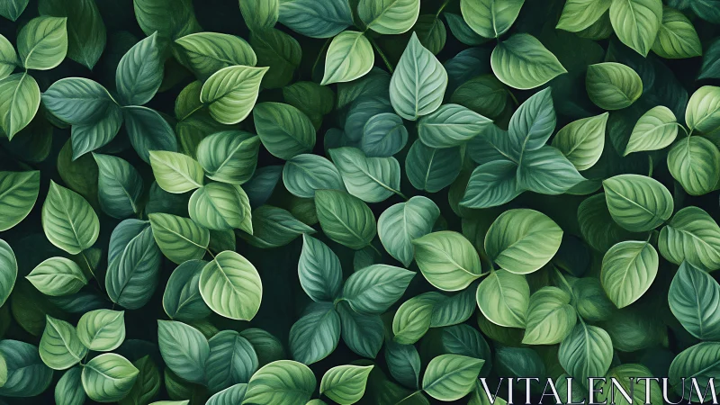 Layered green foliage creates a lush seamless background.