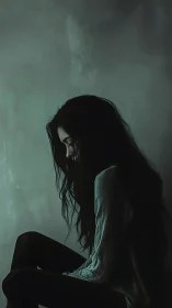 Side-lit portrait captures solitary figure in muted chiaroscuro tones