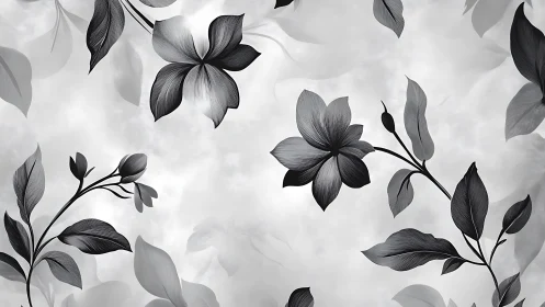 Shadows Dance Where Blooms Whisper Secrets to Fading Light