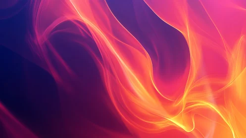 Liquid Light Symphony of Warm Fire.