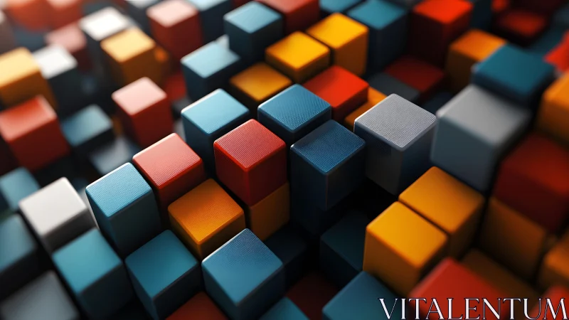 Colorful 3D geometric cubes forming dense abstract grid.