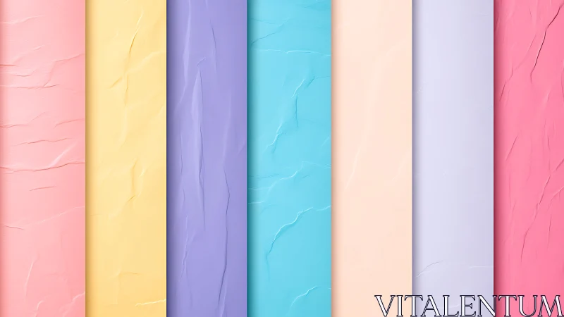 Soft pastel paper panels create a calm modern backdrop